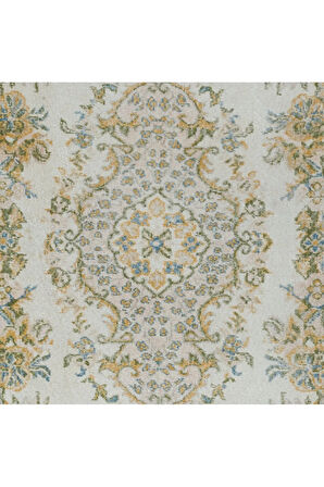 172x296 cm Eski El Yapımı Türk Uşak Halısı. Kır Evi Dekoru için Güneşte Soldurulmuş Halı