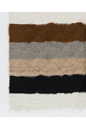 180x223 cm Yumuşak Tiftikli Kilim, Battaniye, Eski Yatak Örtüsü, El Yapımı Kanepe Örtüsü