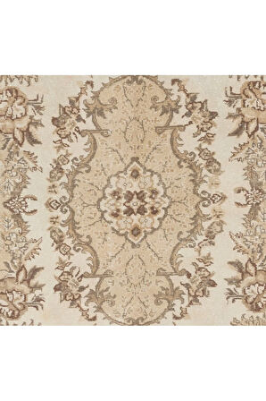 200x325 cm El Yapımı Uşak Türk Halısı, Eski Madalyon Tasarımlı Halı