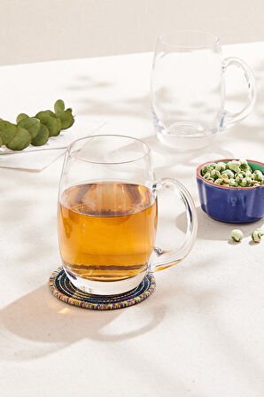 Tombul Kulplu Bira Bardağı