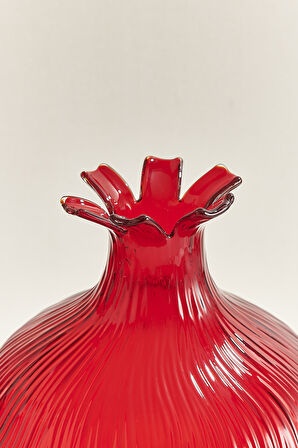 Kırmızı Nar Vazo 38 cm