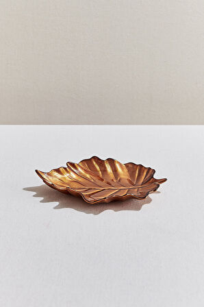 Yaprak Tabak Sarı 24 cm 