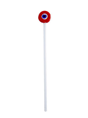 Nazar Kokteyl Kaşığı 6'lı Kırmızı