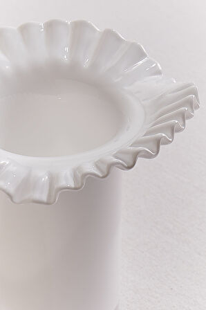 Madrid Vazo 23 cm Opal Beyaz