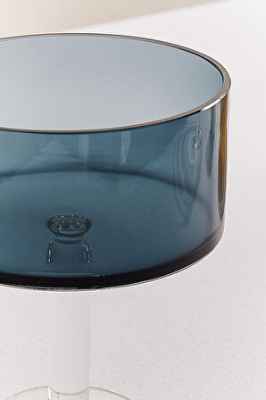 Ayaklı Servis 18 cm Lacivert