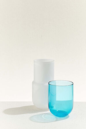 Turkuaz Hap Başucu Sürahisi