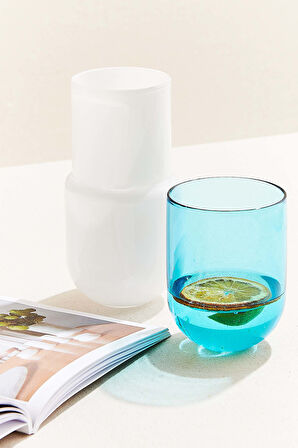 Turkuaz Hap Başucu Sürahisi