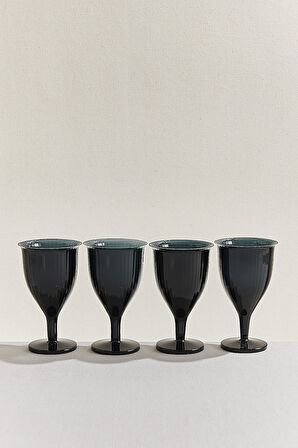 Omnia Bey Lacivert 4'lü Bardak Seti