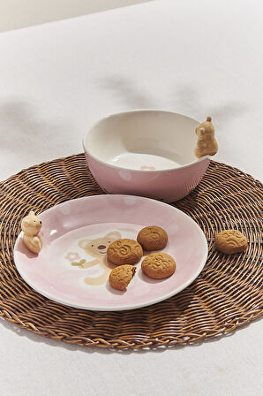 Happy Farm Seramik Pasta Tabağı