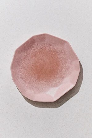 Origami Seramik Pasta Tabağı Pembe