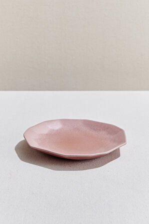 Origami Seramik Pasta Tabağı Pembe