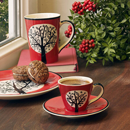 Masterart Seramik Kupa Kırmızı