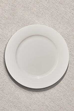 Blank 2 Porselen Yemek Tabak Beyaz