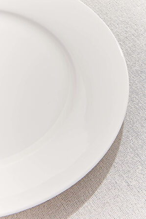 Blank 2 Porselen Yemek Tabak Beyaz