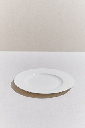 Blank 2 Porselen Yemek Tabak Beyaz