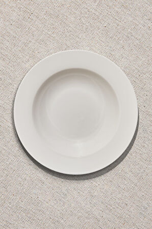 Blank 2 Beyaz Porselen Çukur Tabak