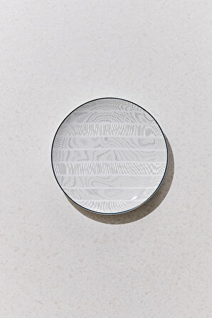 Orquestra Porselen Ekmek Tabağı Krem Gri