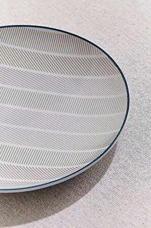 Orquestra Porselen Ekmek Tabağı Krem Gri