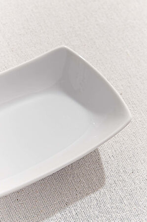 Beyaz Yakup Porselen Meze Tabağı
