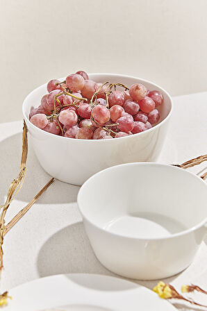 Blank 2 Porselen Servis Kase Beyaz