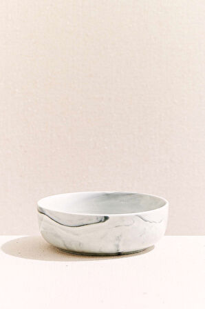 Marble Porselen Servis Kasesi 12.5 cm