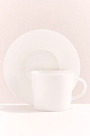 Blank 2 Porselen Çay Fincanı Beyaz