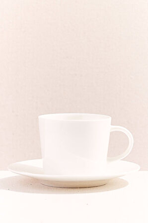 Blank 2 Porselen Çay Fincanı Beyaz