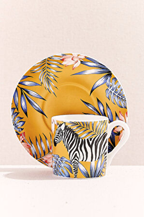 Zebra Porselen Kahve Fincanı