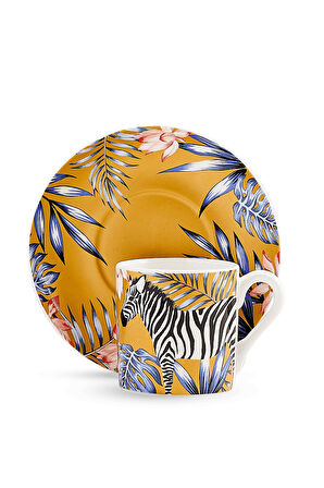 Zebra Porselen Kahve Fincanı