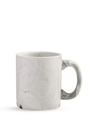 Marble Porselen Kupa Beyaz 
