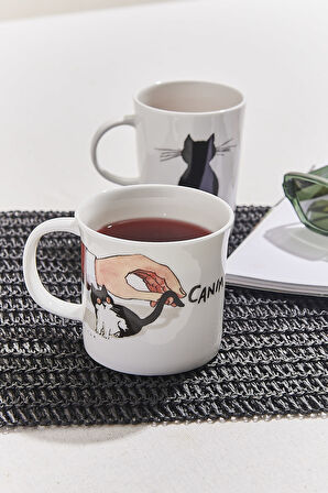 Selçuk Demirel Kedi Porselen Kupa 2