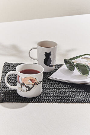 Selçuk Demirel Kedi Porselen Kupa 2