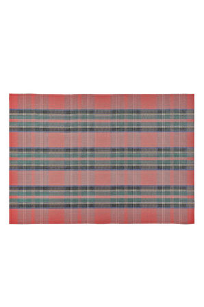 Ekose Amerikan Servis Yeşil Kırmızı