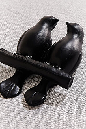 Bird Couple Resin Dekoratif Duvar Süsü