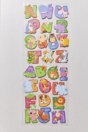 Letters Chipboard Duvar Sticker