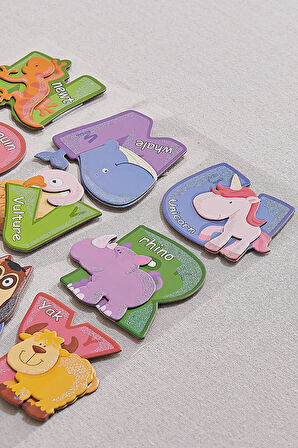 Letters Chipboard Duvar Sticker
