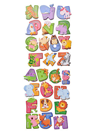 Letters Chipboard Duvar Sticker