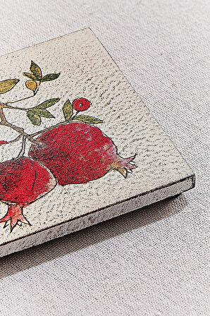 Nar Bardak Altlığı 4'lü Set