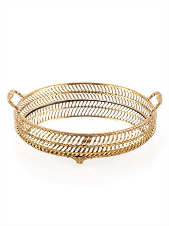 Balcony Metal Dekoratif Tepsi