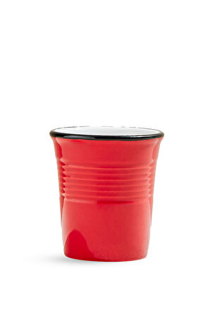  Electrum Kırmızı Seramik Espresso Bardağı