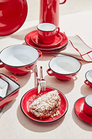 Electrum Seramik Espresso Fincanı Kırmızı