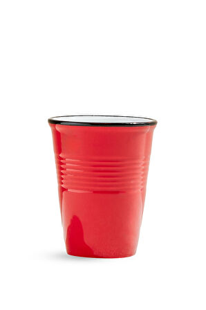  Electrum Kırmızı Seramik Latte Bardağı