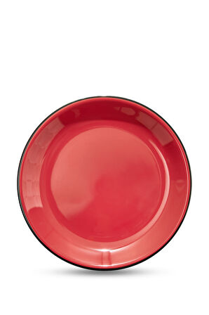 Electrum Seramik Pasta Tabağı Kırmızı
