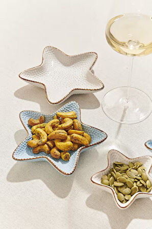 Starfish Seramik Tabak L Krem