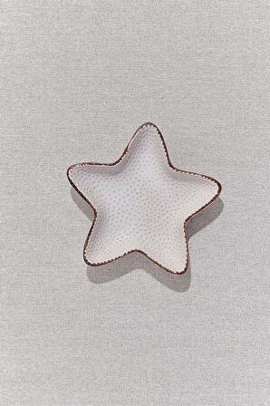 Starfish Seramik Tabak L Krem