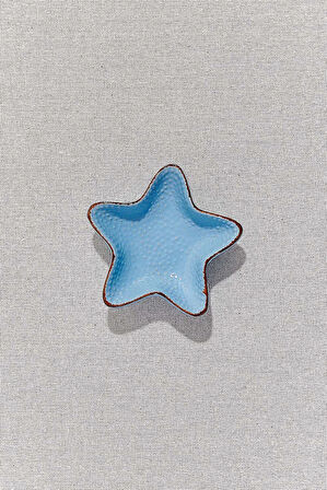 StarFish Seramik Tabak S Mavi