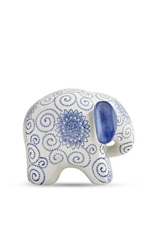 Elephant Porselen Dekoratif Obje S