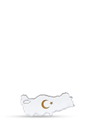 Türkiye Haritası Ayyıldız Kağıt Ağırlık