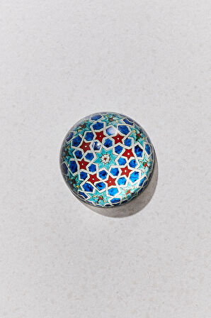 Kütahya Kağıt Ağırlığı Kırmızı Mavi