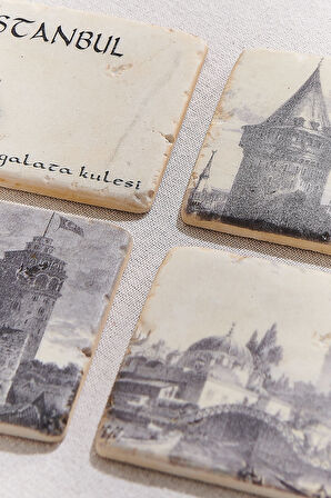 Galata Kulesi Bardak Altlığı